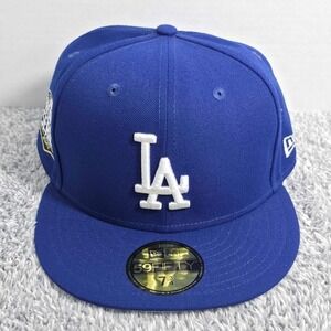 New Era 59FIFTY Los Angeles Dodgers 2020 World Series 7 3/4 Fitted Hat Cap Blue
